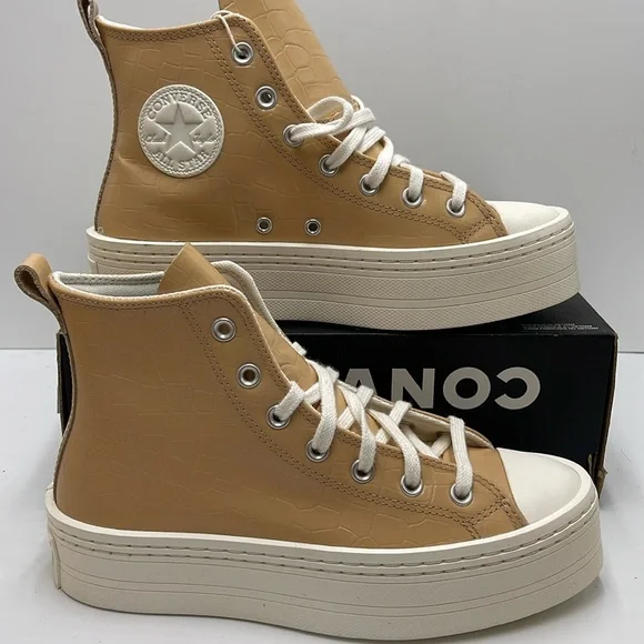 Converse WMNS CTAS MODERN LIFT HI EPIC DUNE/EPIC DUNE/EGRET A07658C Platforms - Picture 1 of 16